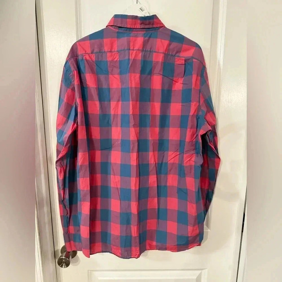 J. Crew Men’s Red & Blue Plaid Slim Fit Lightweight Button Down Shirt - Size XL - Picture 3 of 7